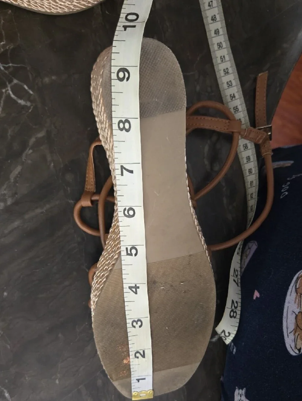 SM New York Tan Strappy Platform Sandals
